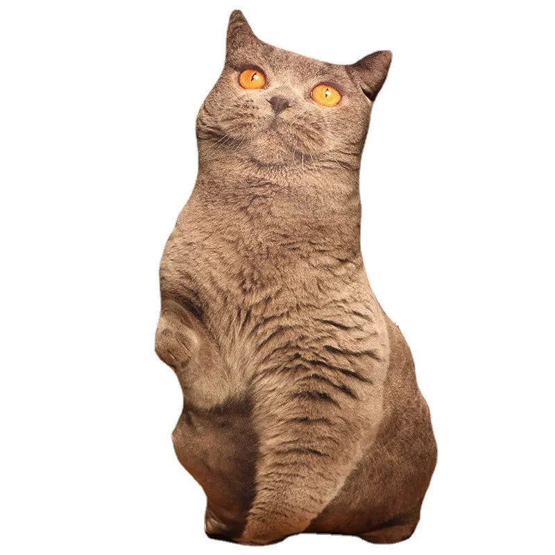 Creative 3D Simulation Cat Pillow Plush Toy