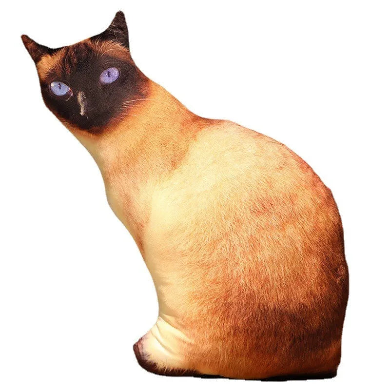 Creative 3D Simulation Cat Pillow Plush Toy