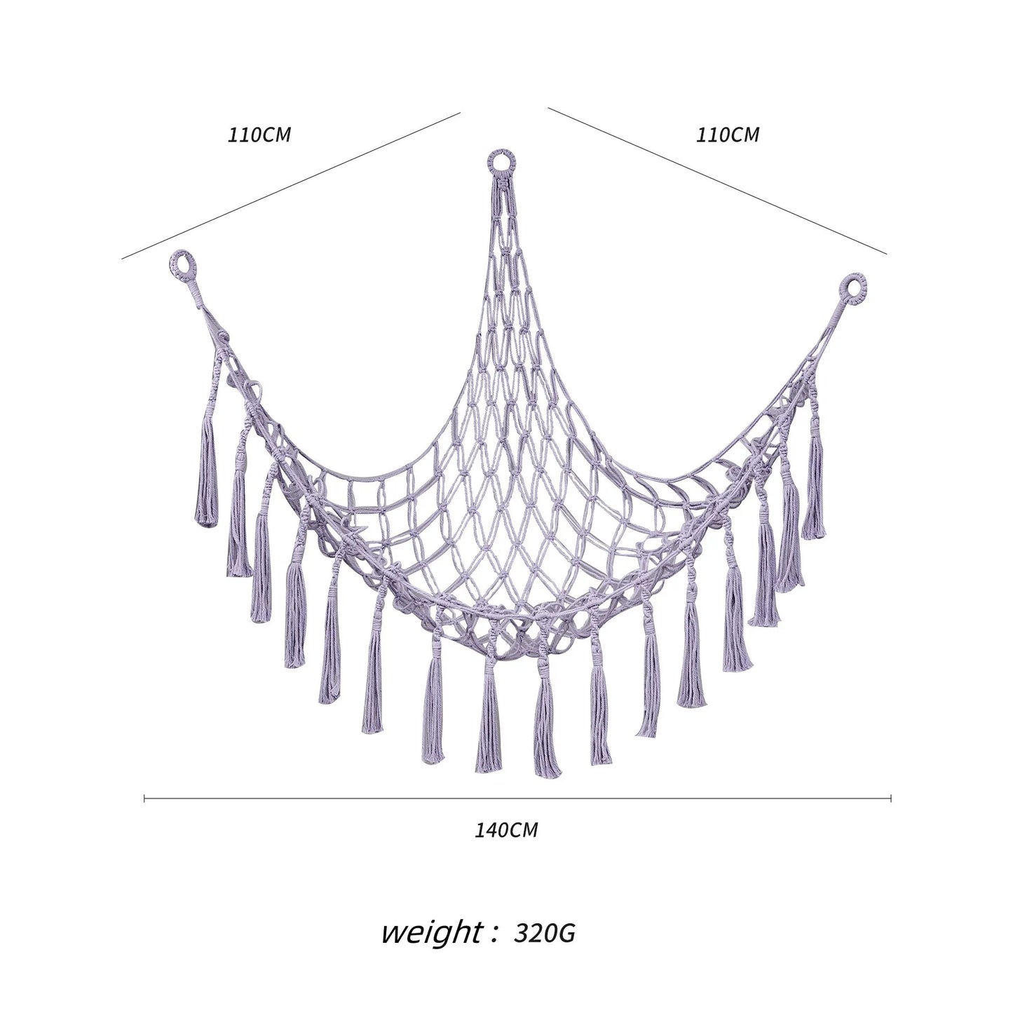 Large Stuffed Animal Storage Net Hammock