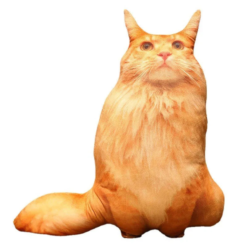 Creative 3D Simulation Cat Pillow Plush Toy