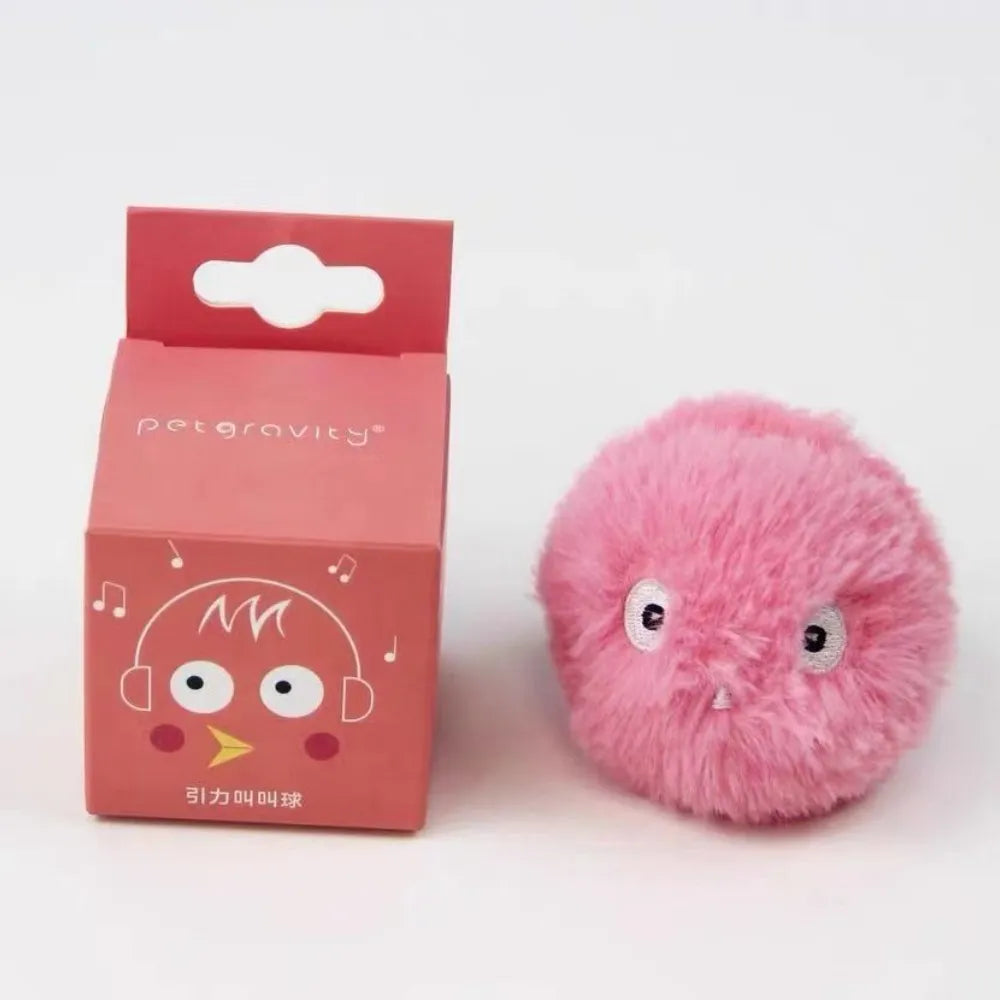 Chirping Catnip Toy Balls, Interactive Cat Kicker plush Toy for Indoor Cats Exercise