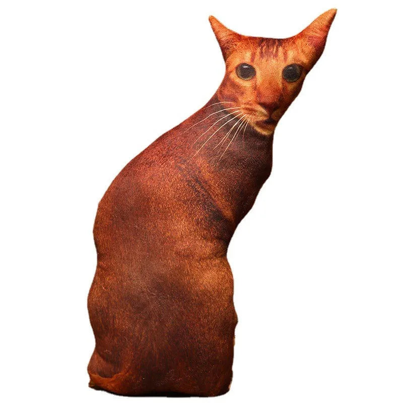 Creative 3D Simulation Cat Pillow Plush Toy
