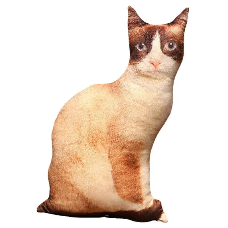 Creative 3D Simulation Cat Pillow Plush Toy