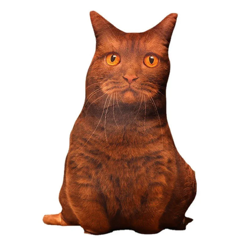Creative 3D Simulation Cat Pillow Plush Toy