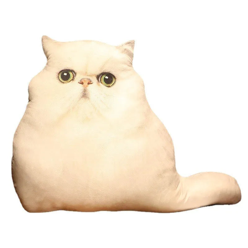 Creative 3D Simulation Cat Pillow Plush Toy