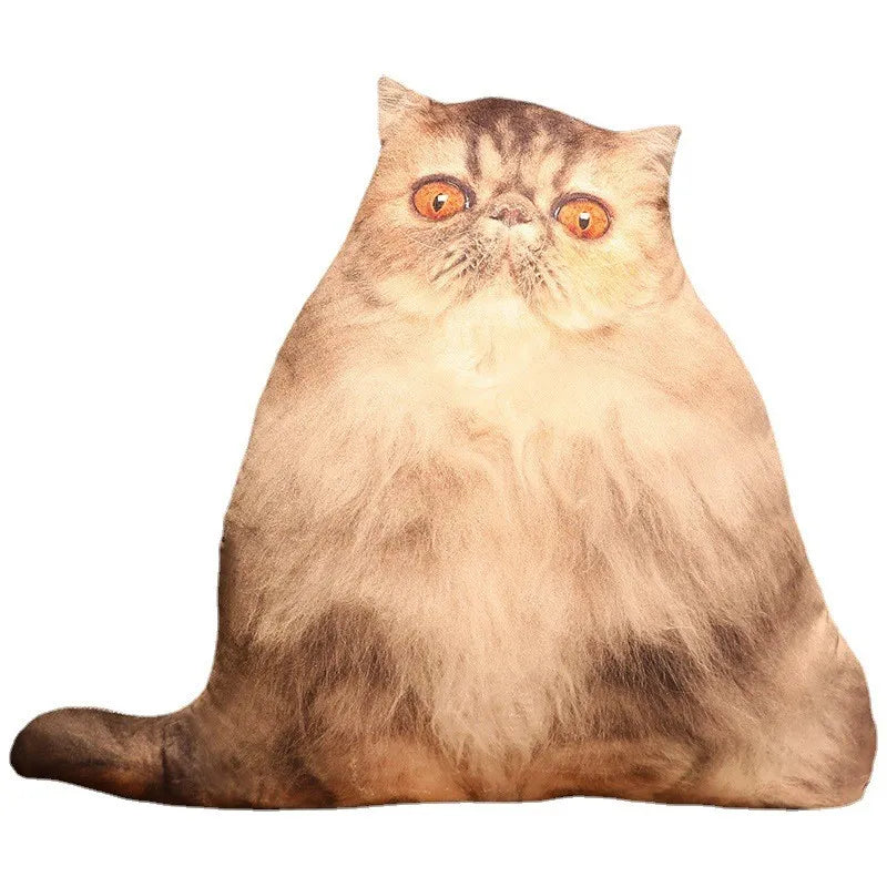 Creative 3D Simulation Cat Pillow Plush Toy