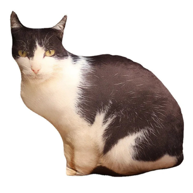 Creative 3D Simulation Cat Pillow Plush Toy