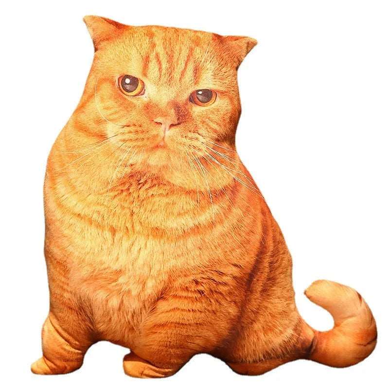 Creative 3D Simulation Cat Pillow Plush Toy