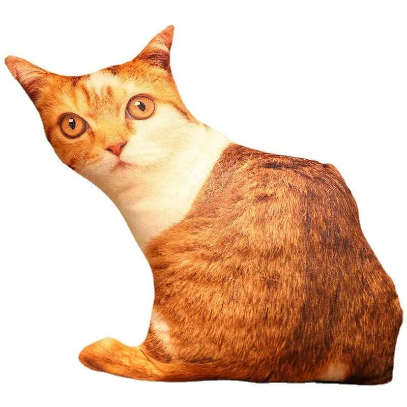 Creative 3D Simulation Cat Pillow Plush Toy