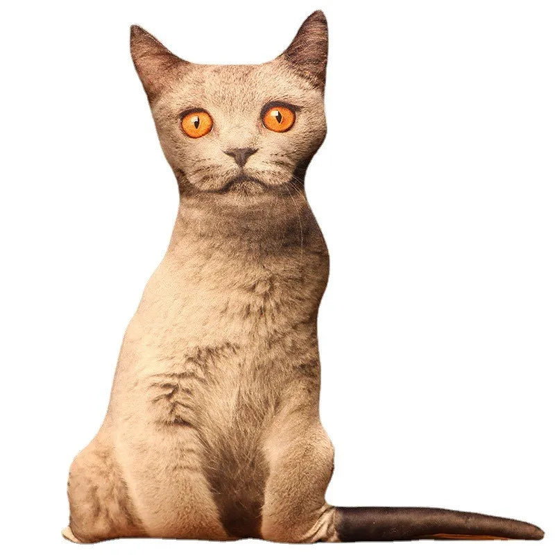 Creative 3D Simulation Cat Pillow Plush Toy