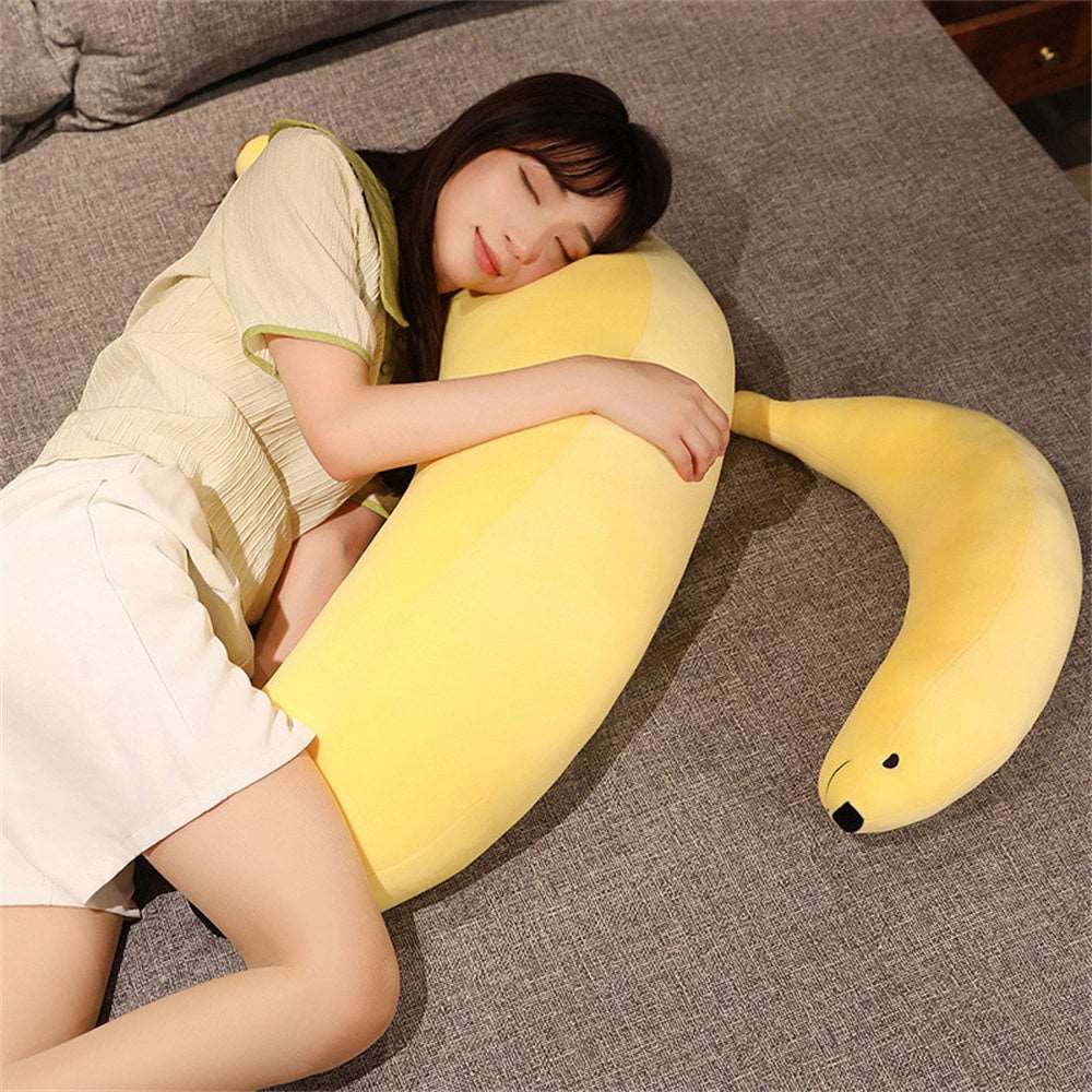 Banana dog Plush Pillow Toy Long Pillow Sleeping Doll Cute Doll Boy Girl Birthday Present