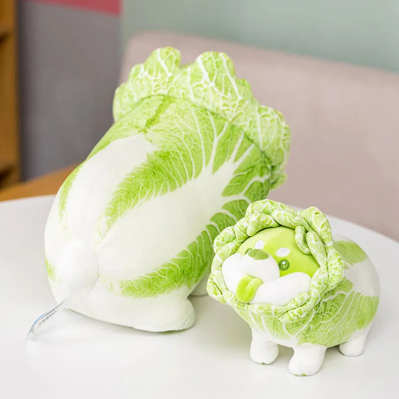 Cabbage Dog Plush Toy, Cute Vegetable Figure, Children's Gift & Decor