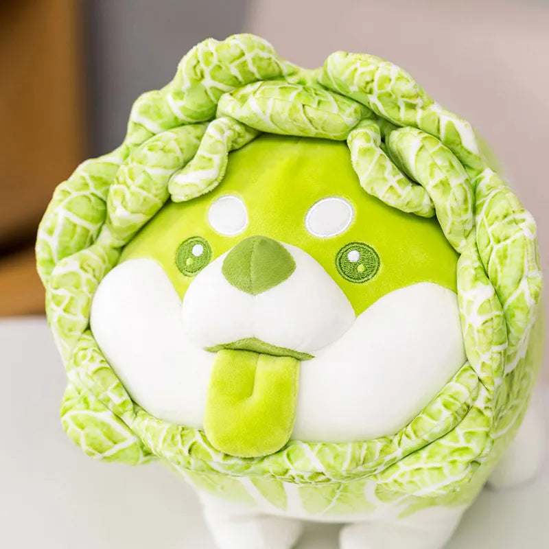 Cabbage Dog Plush Toy, Cute Vegetable Figure, Children's Gift & Decor
