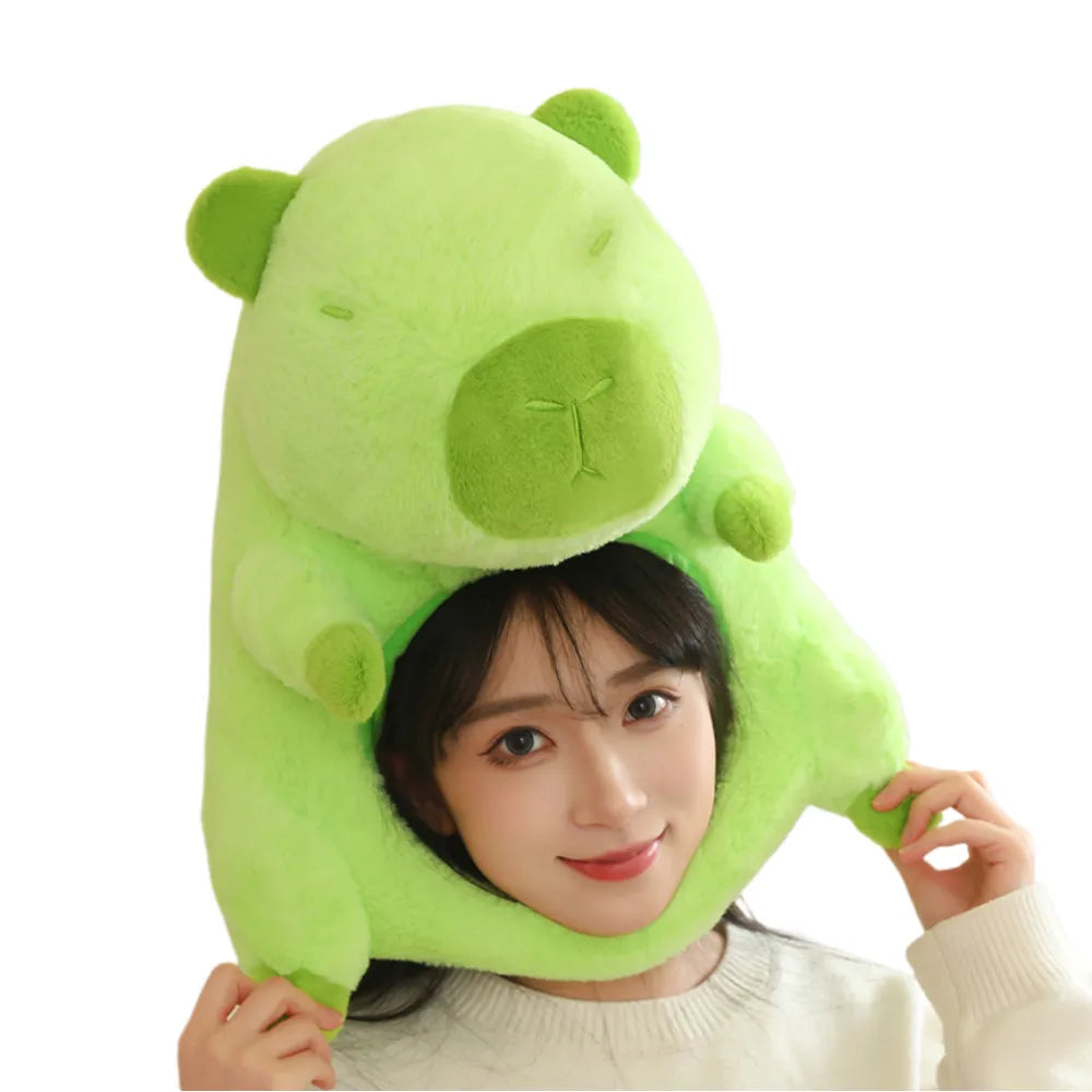 Capybara Hat Plush Toy, Capibara Stuffed Animals for Birthday Gifts Party Decoration