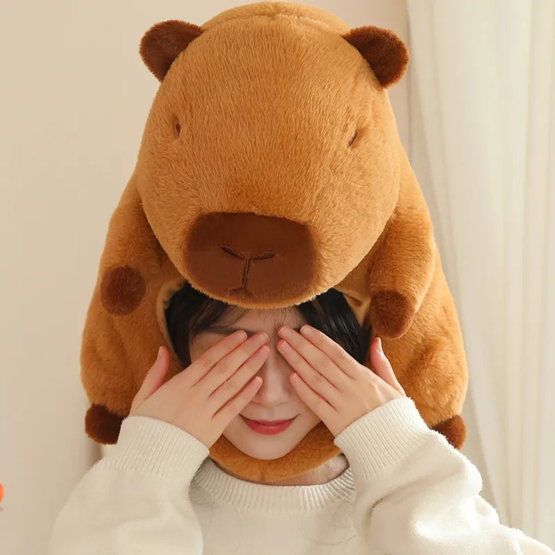 Capybara Hat Plush Toy, Capibara Stuffed Animals for Birthday Gifts Party Decoration