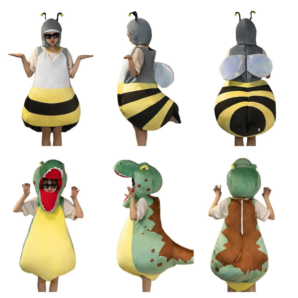 Halloween Cosplay Adult Child Shark Bee Costume stuffed animals