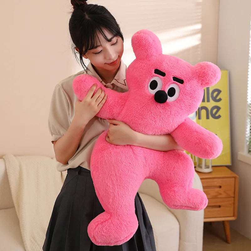 Cute Creamy Yellow Bear Doll plush toy Pillow
