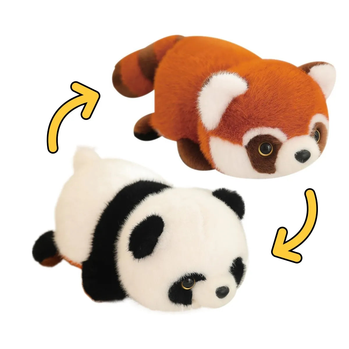 Flipped Giant Panda Transforms into Brown Panda 1