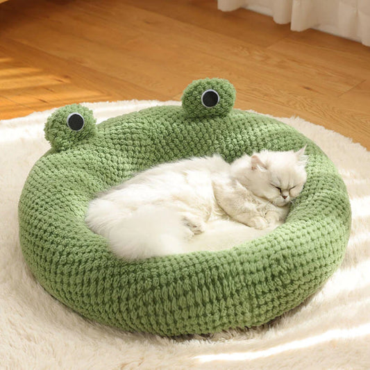 Frog Shape Pet Bed Cat Cave