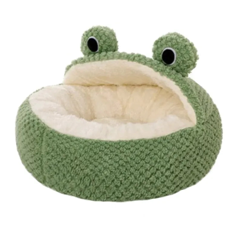 Frog Shape Pet Bed Cat Cave