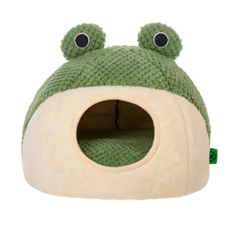 Frog Shape Pet Bed Cat Cave