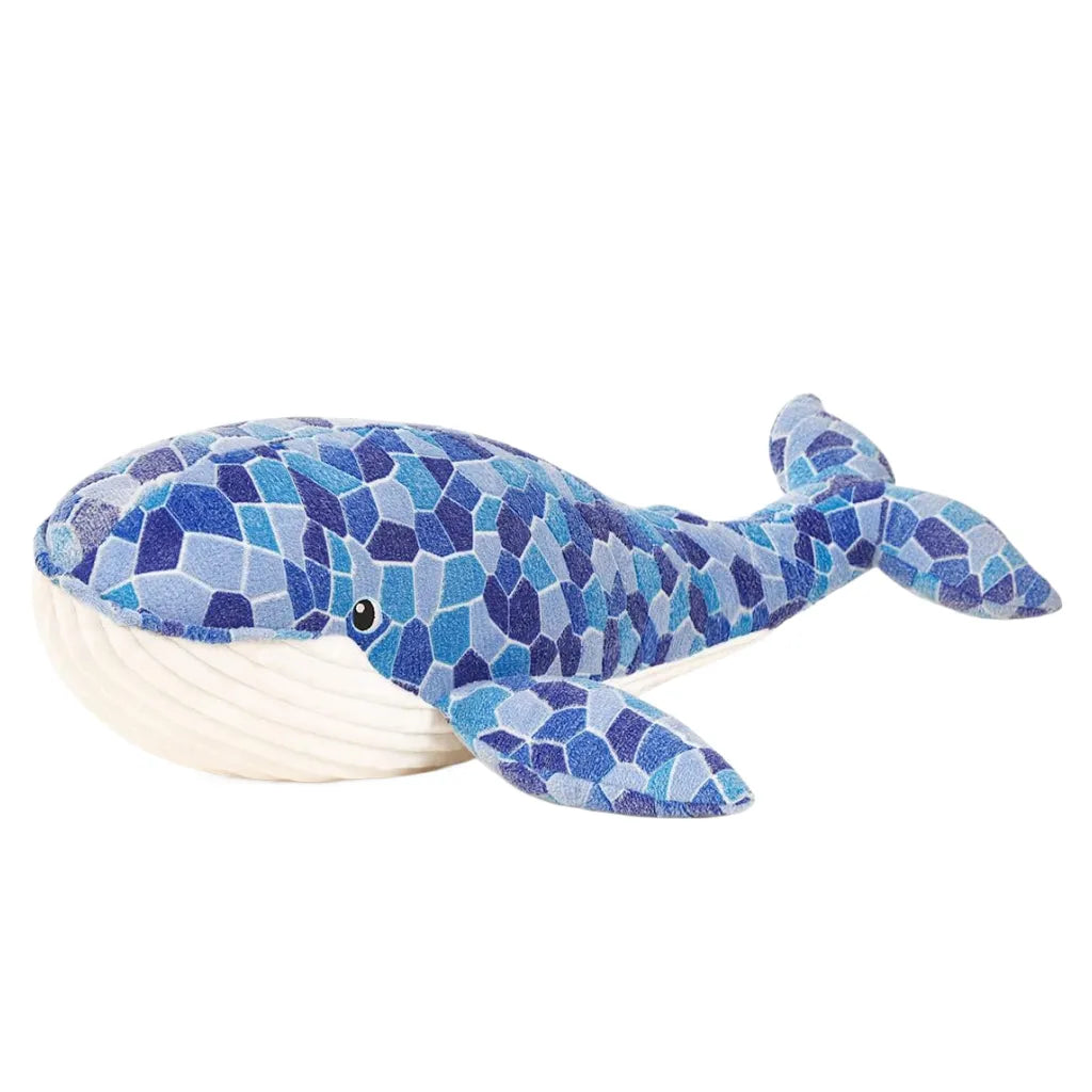 Humpback Whale Plush Toy, Large Blue Whale Stuffed Animals Toy Fish Gifts, 43‘’