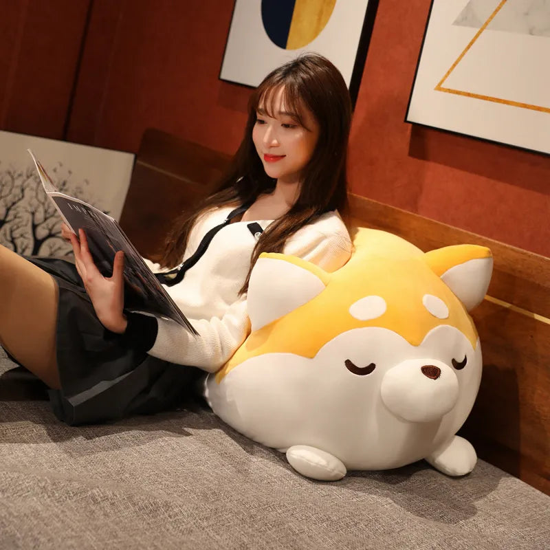 Husky Stuffed Animal Plush Pillow, Fat Huskie Soft Toys