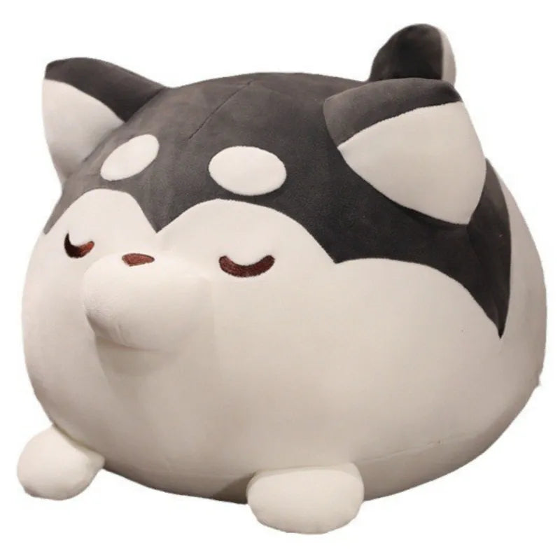 Husky Stuffed Animal Plush Pillow, Fat Huskie Soft Toys