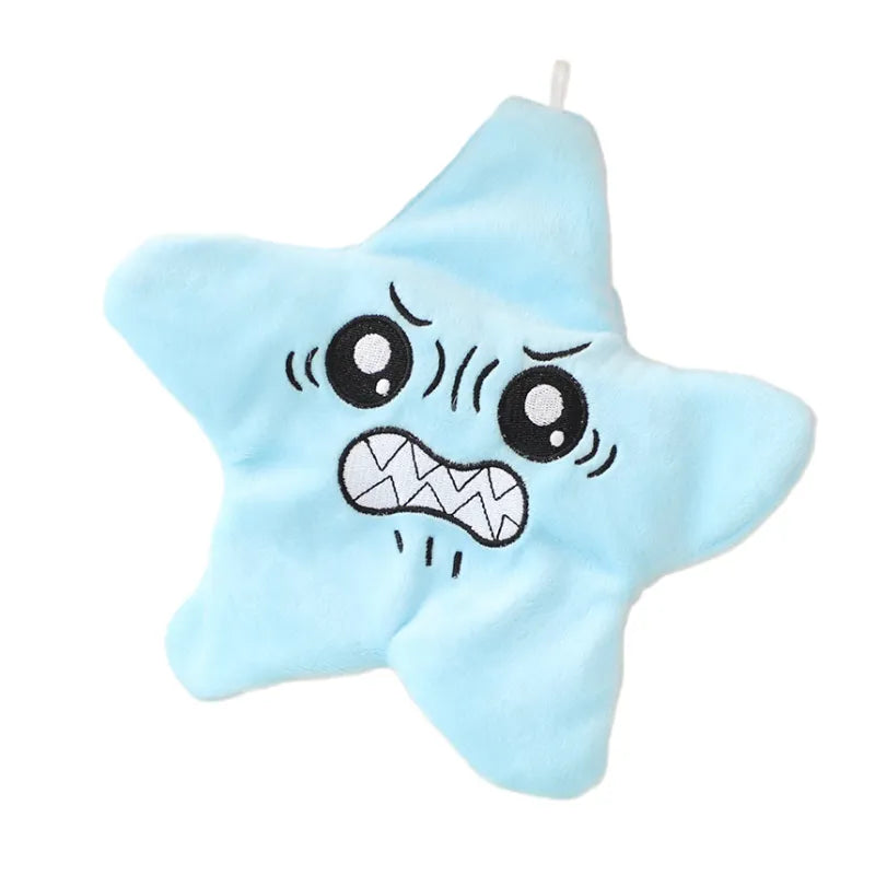 blue_Moving Stars Plush Toy Can Sing Light Up and Imitate Sounds