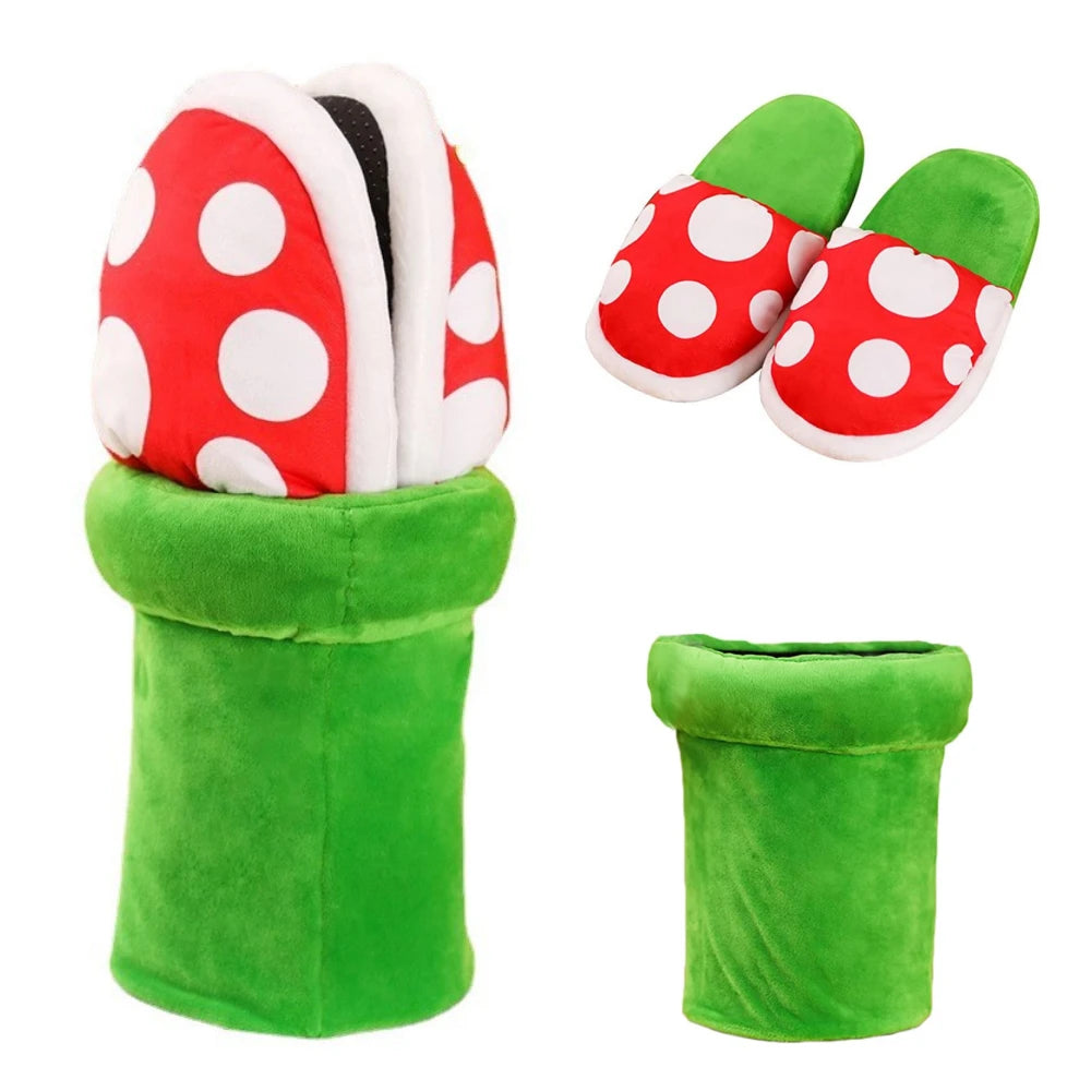 Piranha Plants Plush Funny Slippers
