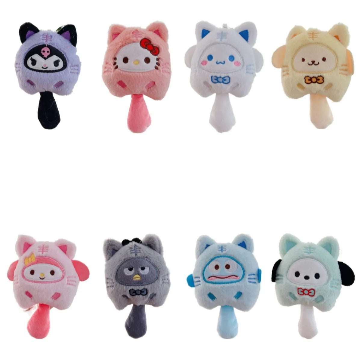 Cute Plush Cat Cosplay Keychain