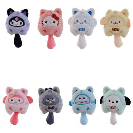 Cute Plush Cat Cosplay Keychain