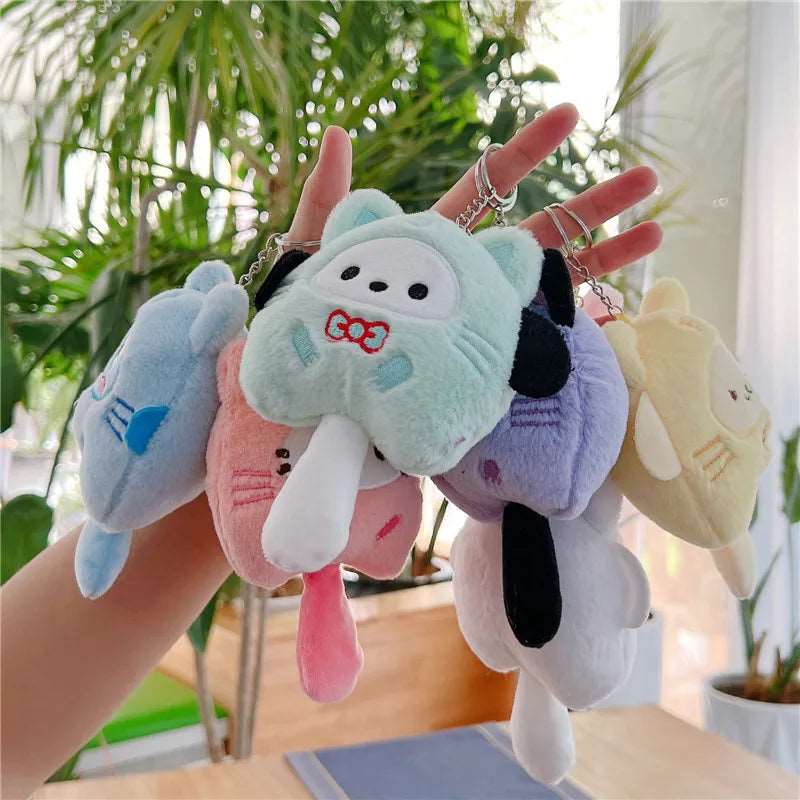 Cute Plush Cat Cosplay Keychain