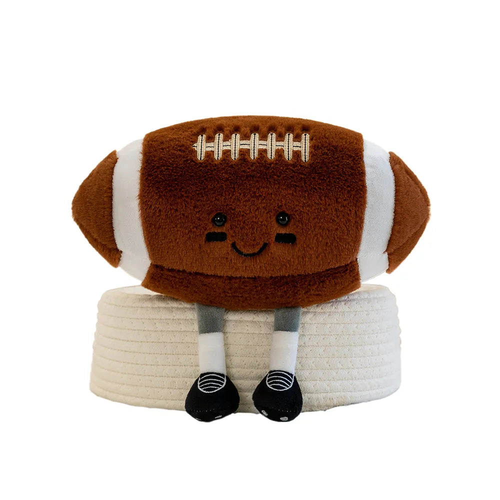 13inch Rugby Plush Toys Stuffed Sports Plush Balls with feet Creative Football toy