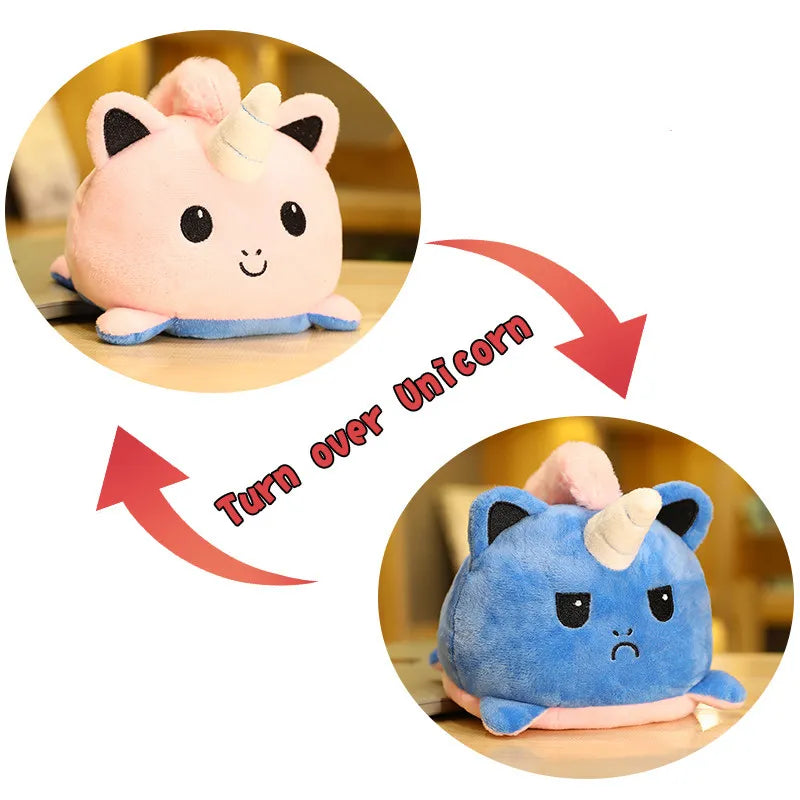 Reversible Unicorn_pink and dark blue