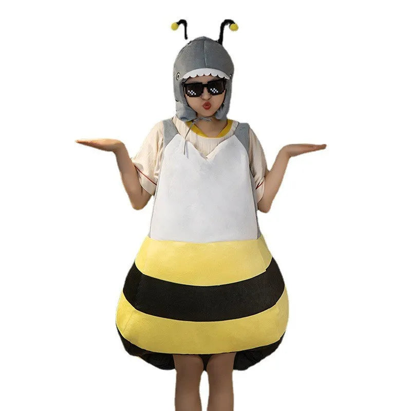 Halloween Cosplay Adult Child Shark Bee Costume stuffed animals