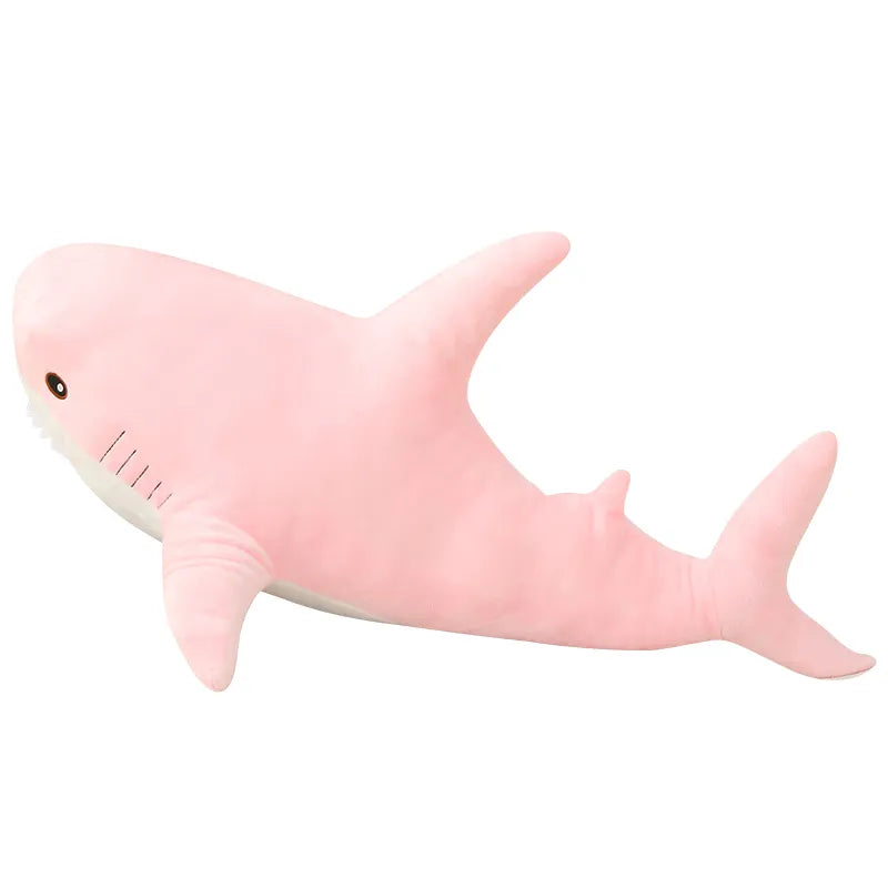 Giant Rainbow Shark Stuffed Animal Pillow Baby Shark Plush Toy, 63in