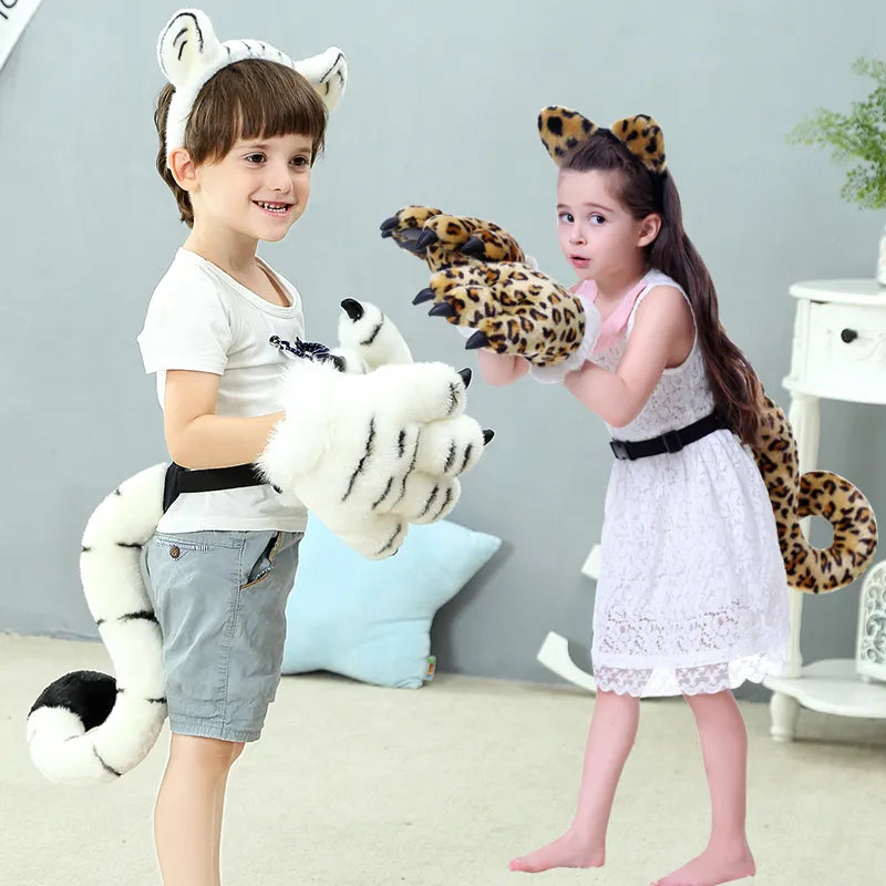 Simulated tiger cosplay stuffed animals