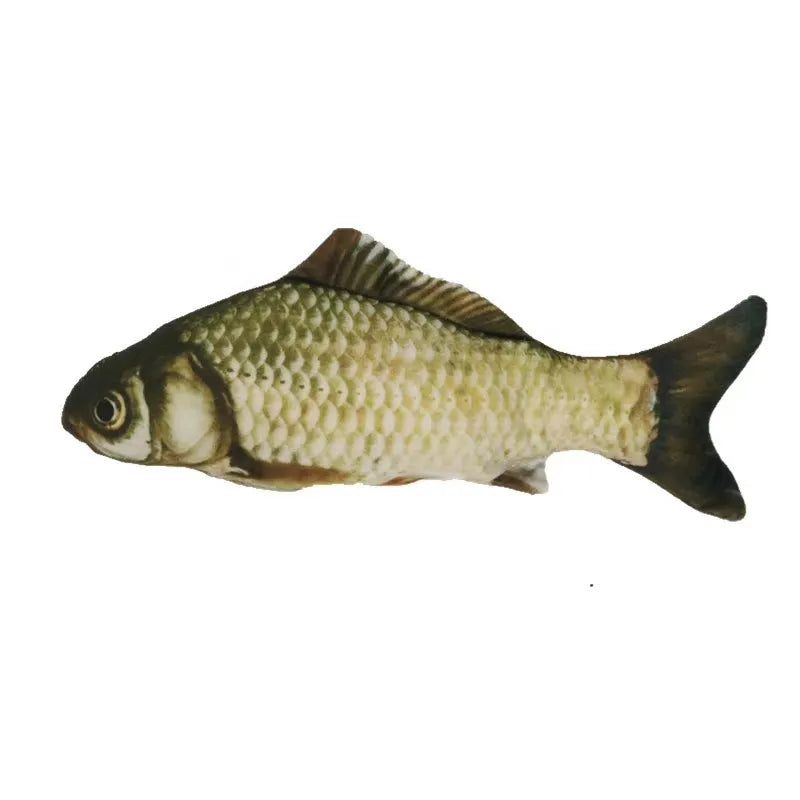 Simulation electric fish plush toy Black grass carp