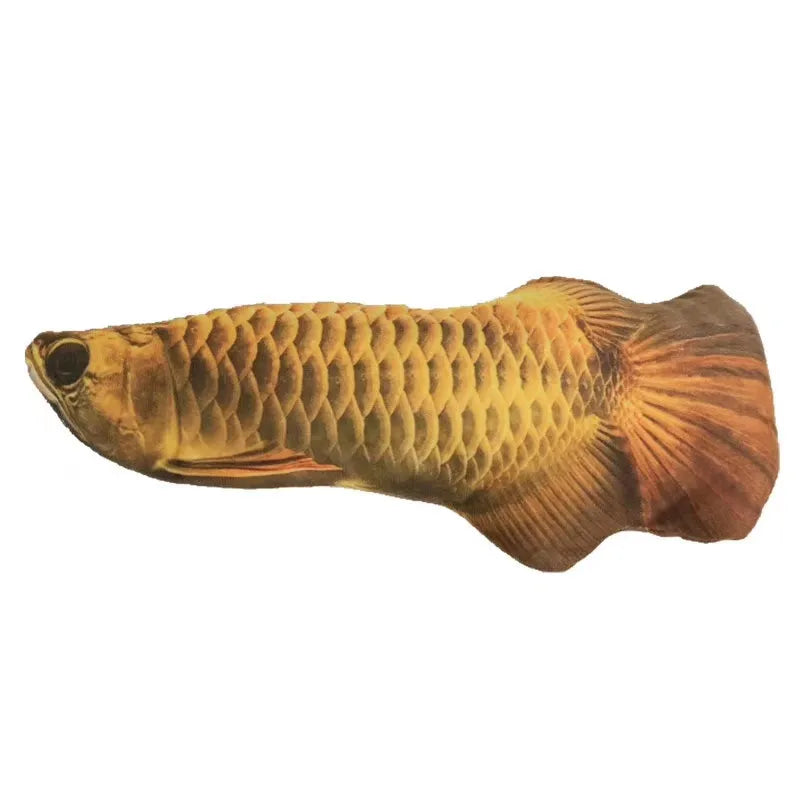 Simulation electric fish plush toy Golden dragon