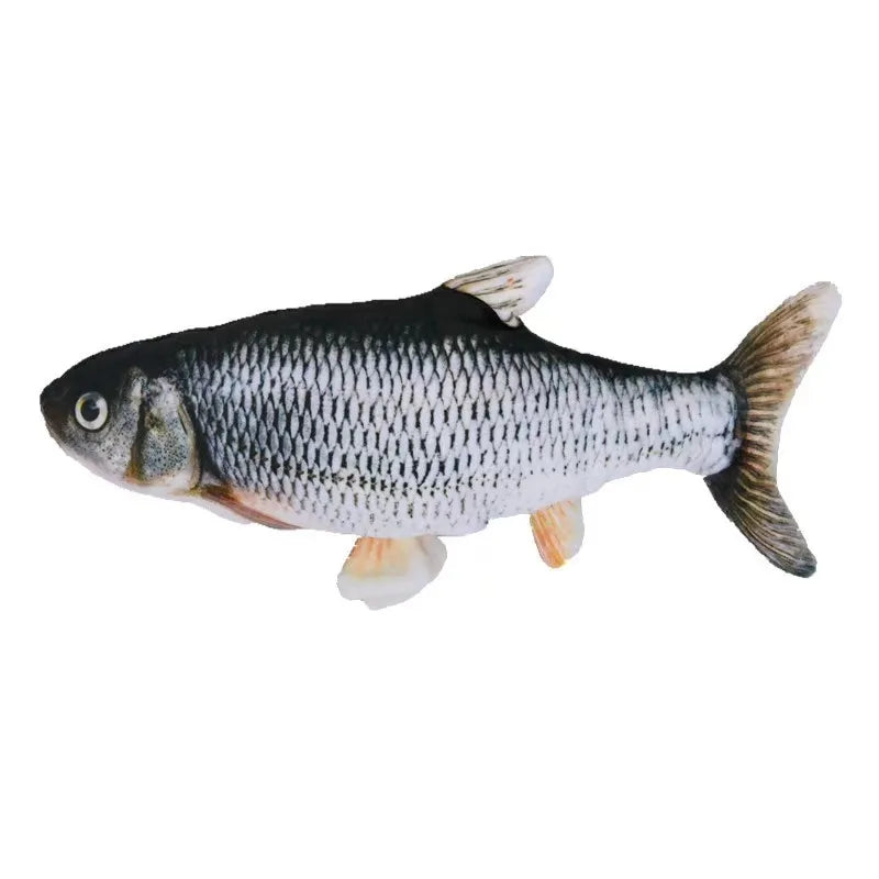 Simulation electric fish plush toy grass fish