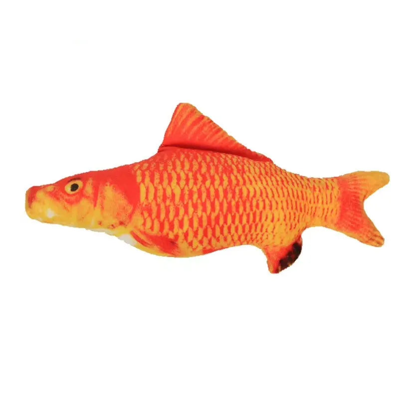 Simulation electric fish plush toy red fish