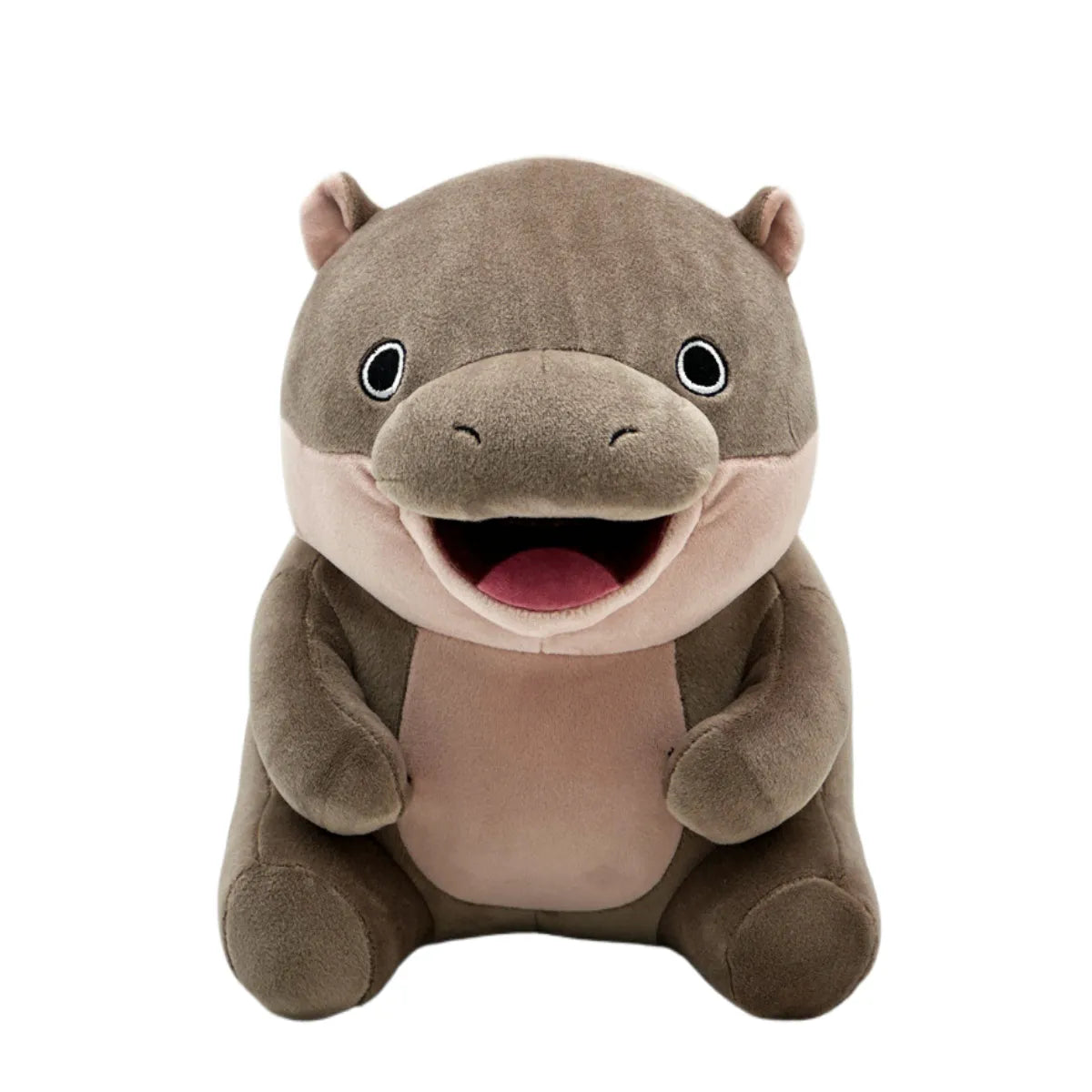 Moo Deng Hippo Plush toy, Cute Pygmy Hippopotamus Stuffed Animal for Kids and Adults
