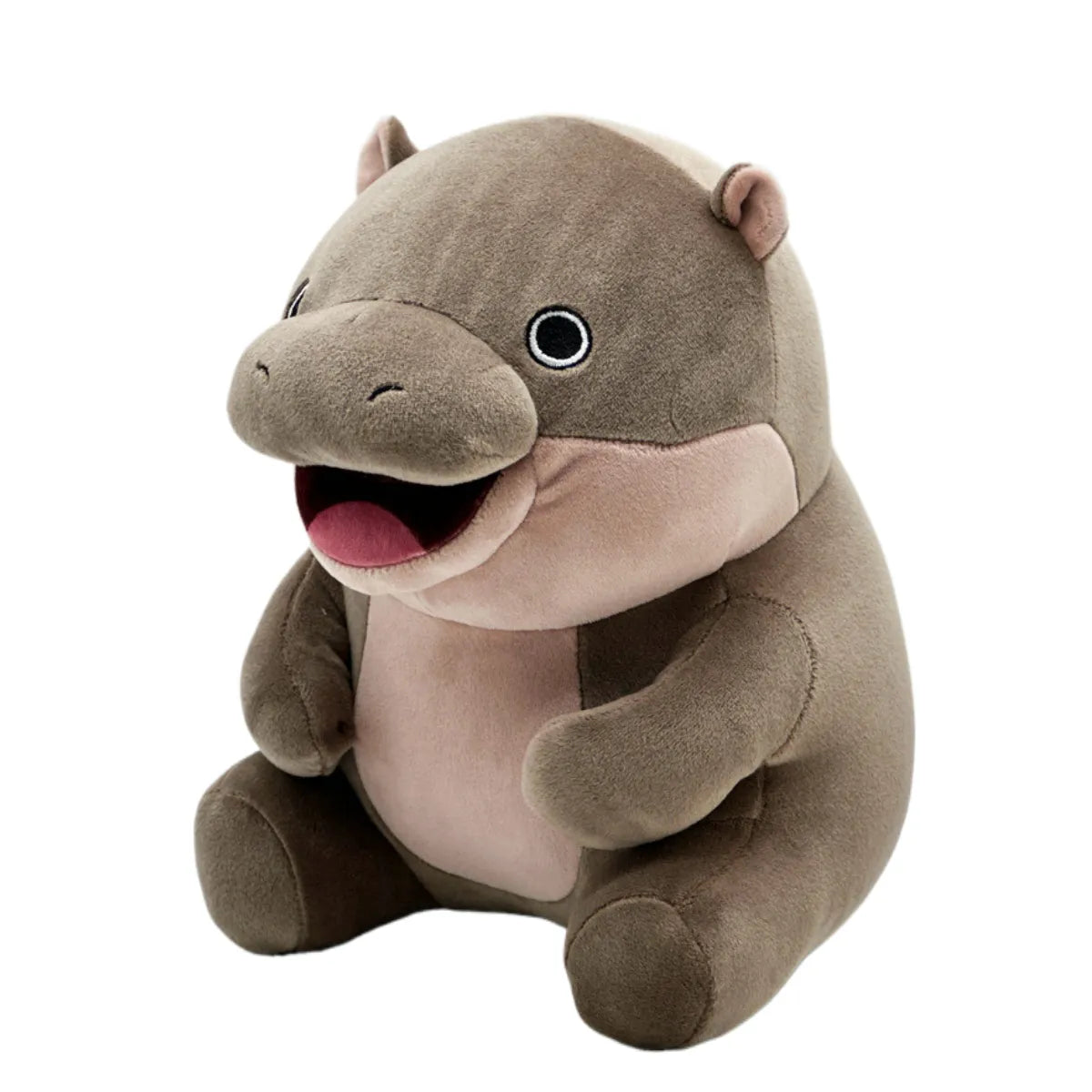 Moo Deng Hippo Plush toy, Cute Pygmy Hippopotamus Stuffed Animal for Kids and Adults