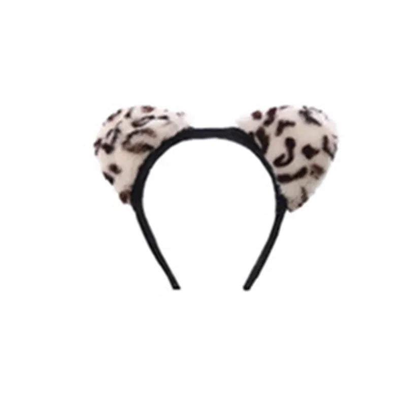 Snow leopard hair band