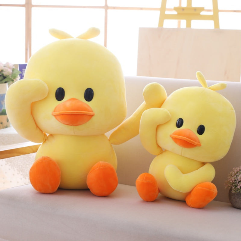 Yellow Duck Stuffed Animal Soft Toys , Funny Cuddly Gifts for Kids Baby