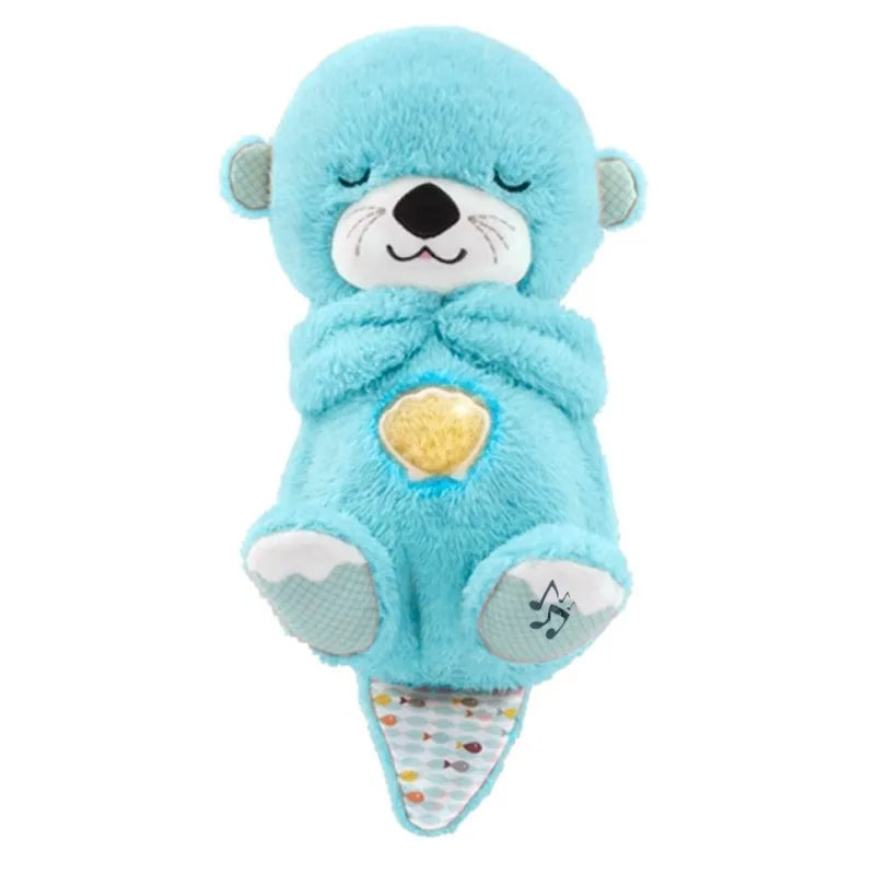 Breathing otter stuffed animals with Sensory Details Music Lights
