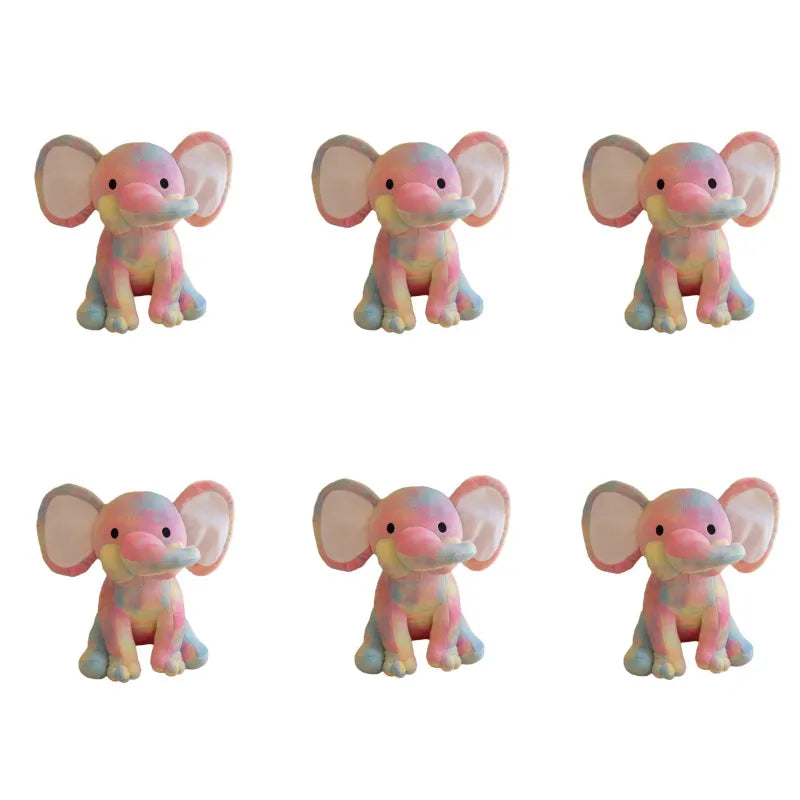 6 Pcs Elephant Stuffed Animals 9.8 Inches Soft Plush Toys Birthday gift