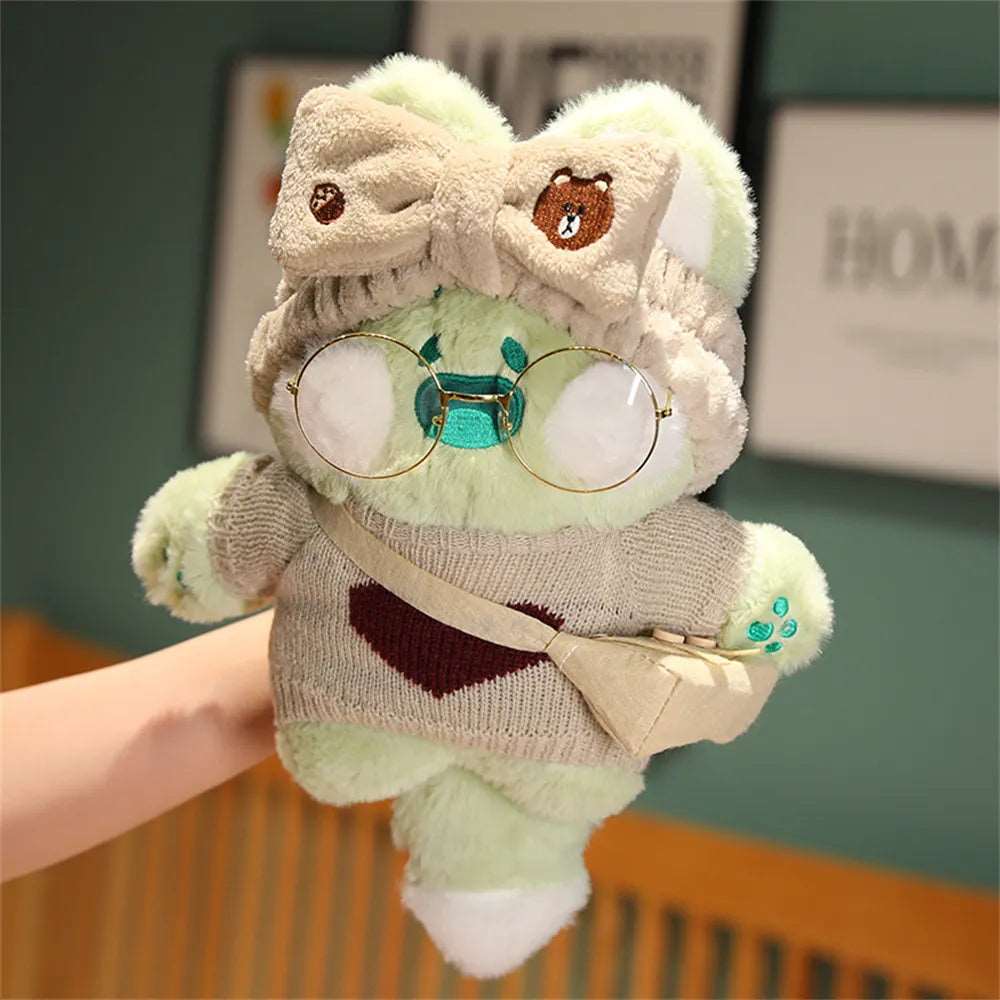 Cosplay cat stuffed animals plush toy, Washable cross-dressing cat