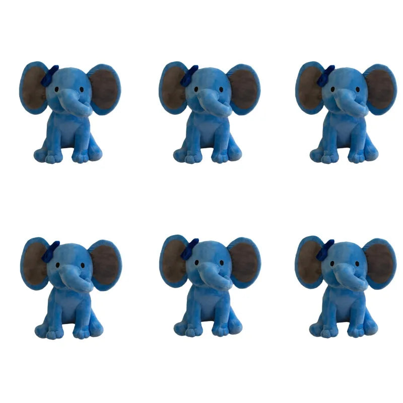 6 Pcs Elephant Stuffed Animals 9.8 Inches Soft Plush Toys Birthday gift
